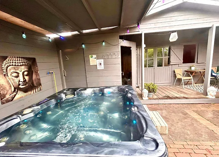 샬레 1001 Nights Luxury Spa Oasis With Jacuzzi Sauna And Garden Near Amsterdam