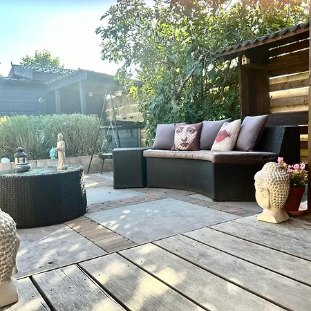 1001 Nights Luxury Oasis With Jacuzzi Sauna And Garden Near Amsterdam Chalet Vijfhuizen